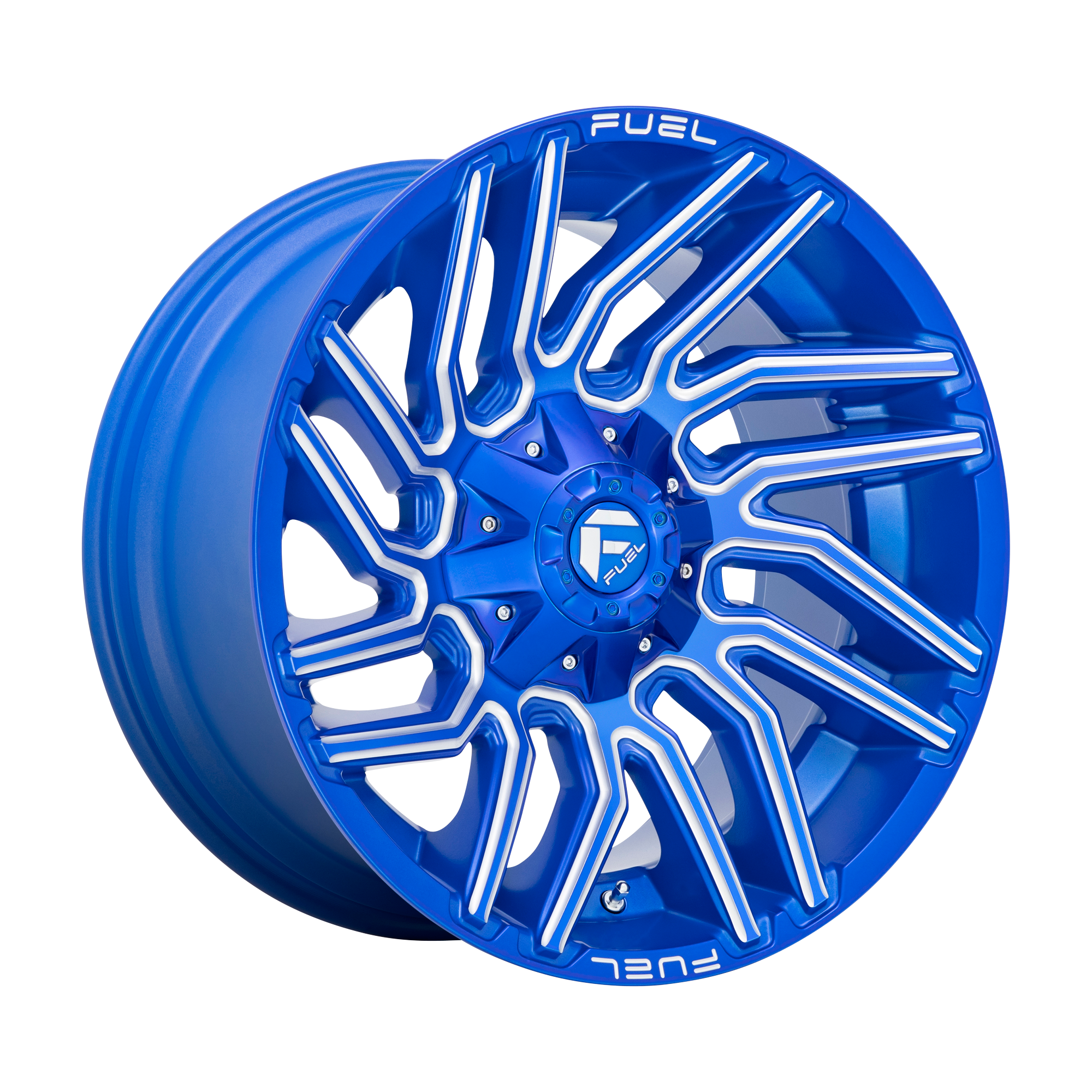 Fuel 1PC D774 TYPHOON – 20X10 – 8X170 – -18 mm – ANODIZED BLUE MILLED