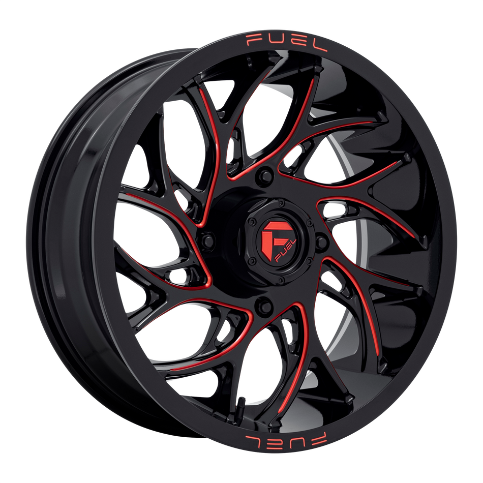 Fuel UTV D779 RUNNER UTV – 22X7 – 4X137 – 0 mm – GLOSS BLACK MILLED CANDY RED