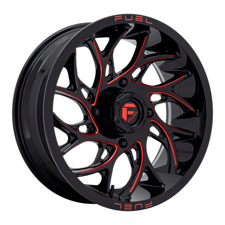 Fuel UTV D779 RUNNER UTV – 20X7 – 4X137 – 13 mm – GLOSS BLACK MILLED CANDY RED