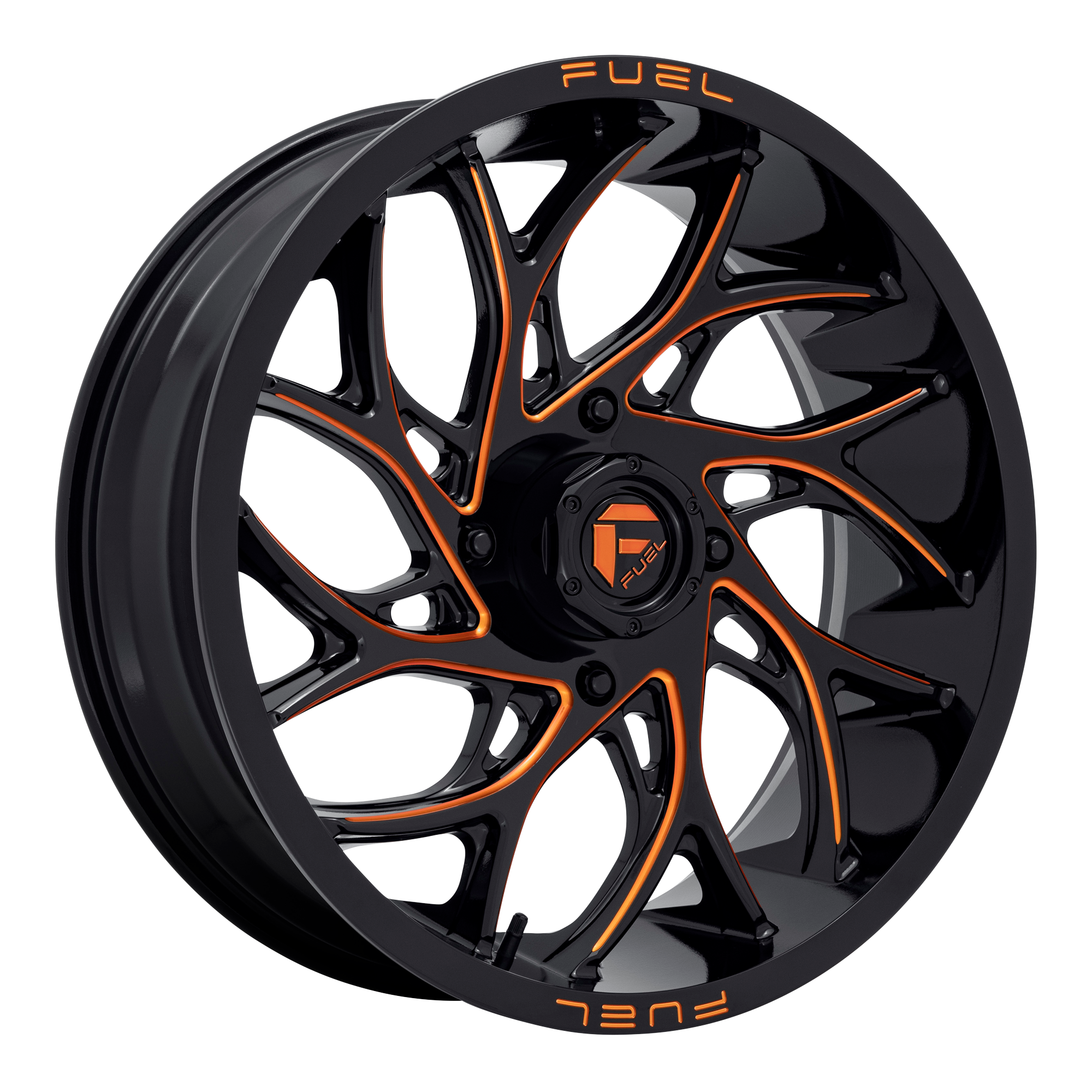 Fuel UTV D780 RUNNER UTV – 20X7 – 4X156 – 13 mm – GLOSS BLACK MILLED ORANGE