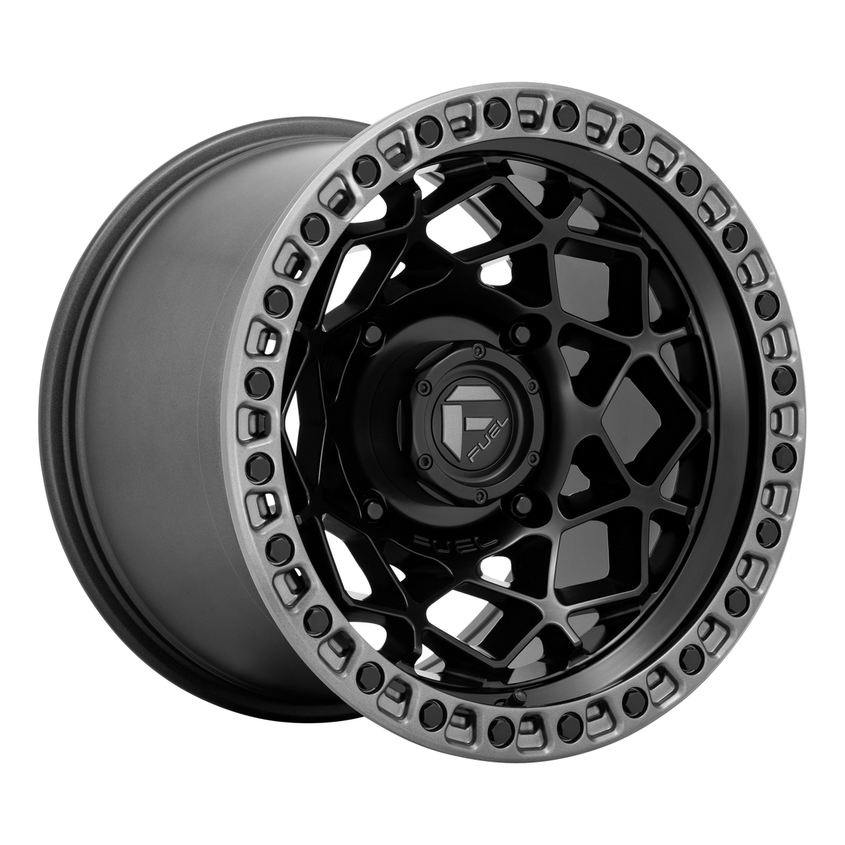 Fuel UTV D783 UNIT UTV – 15X10 – 4X156 – 0 mm – MATTE BLACK W/ GUNMETAL RING