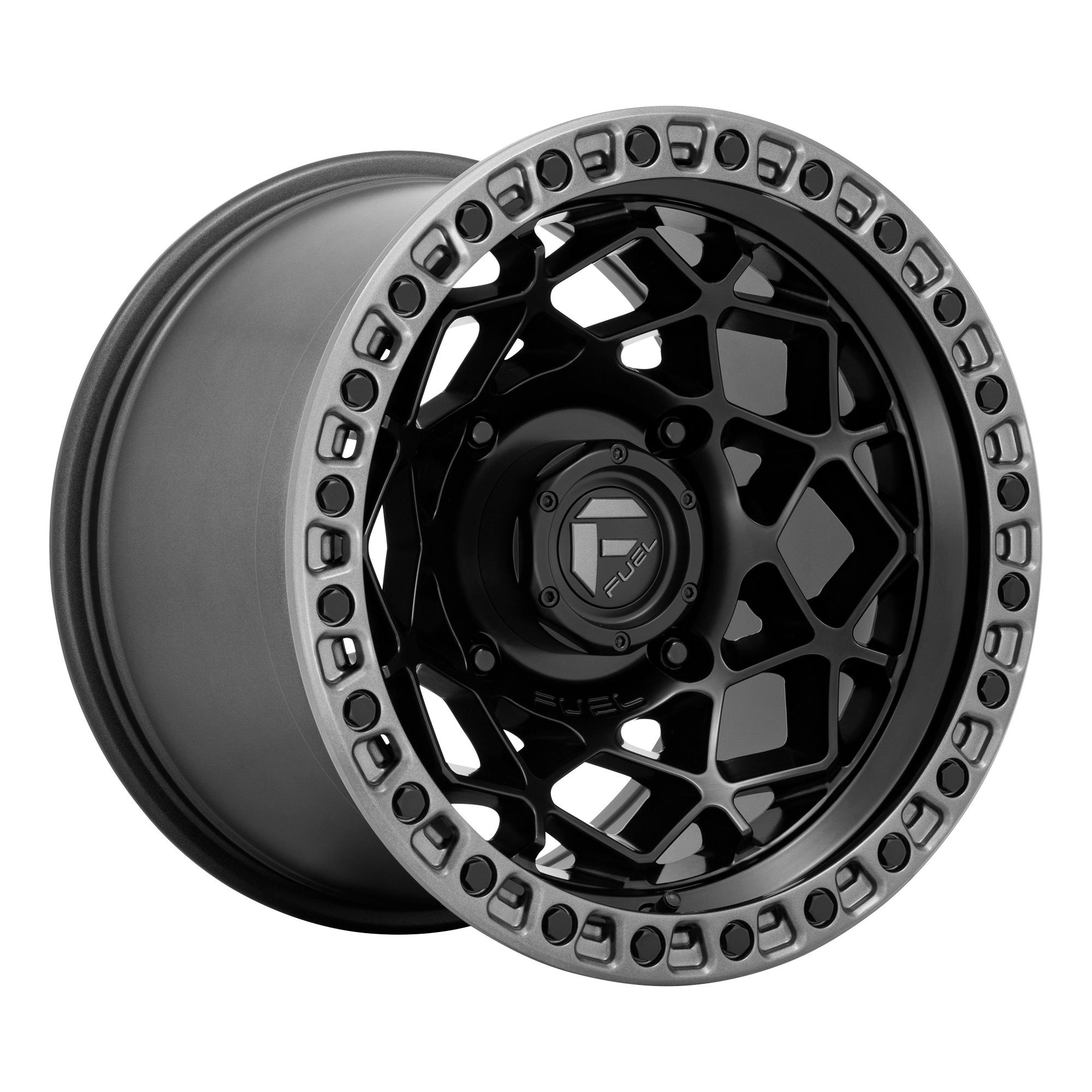 Fuel UTV D783 UNIT UTV – 15X10 – 4X156 – 0 mm – MATTE BLACK W/ GUNMETAL RING