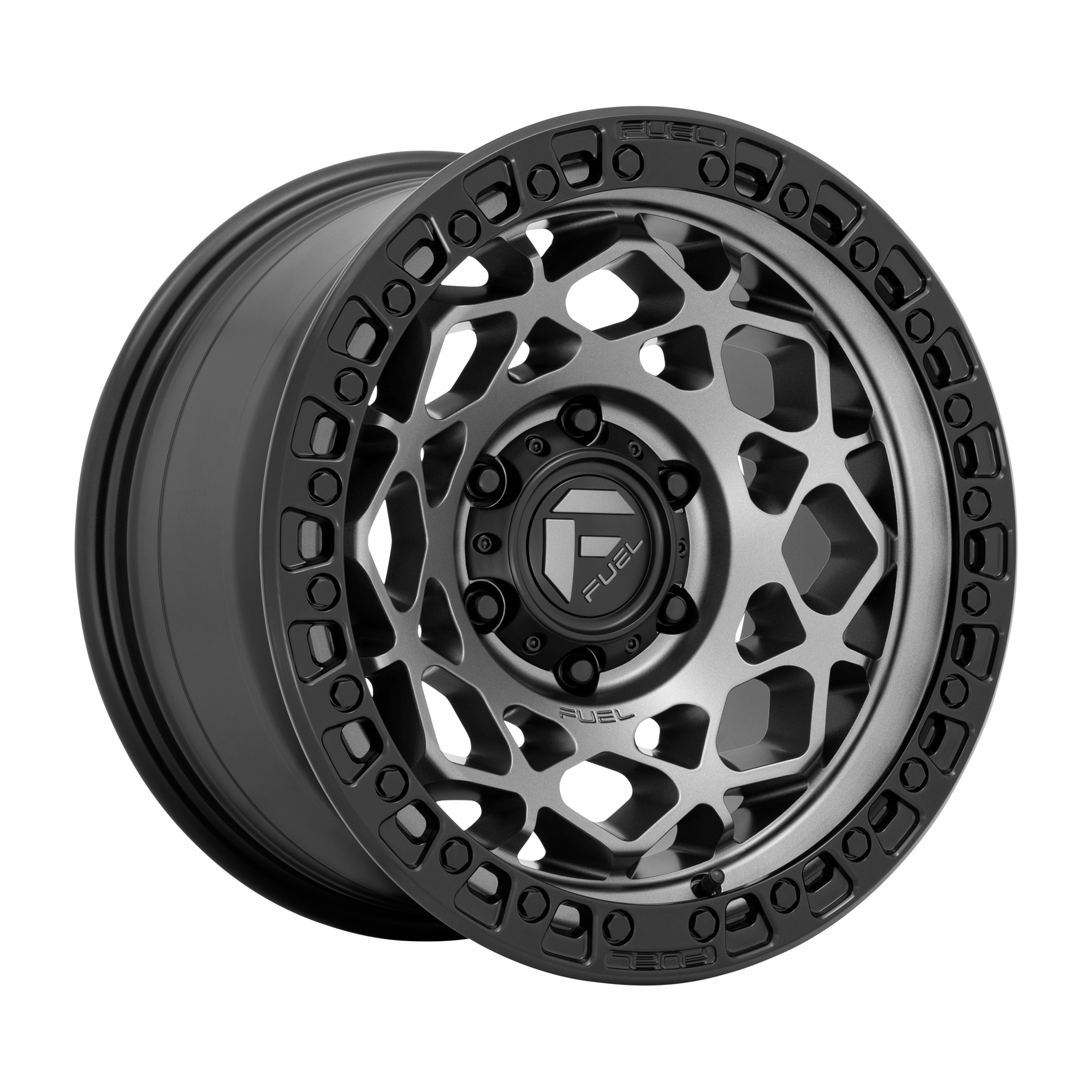 Fuel UTV D784 UNIT UTV – 15X7 – 4X156 – 10 mm – GUNMETAL W/ MATTE BLACK RING
