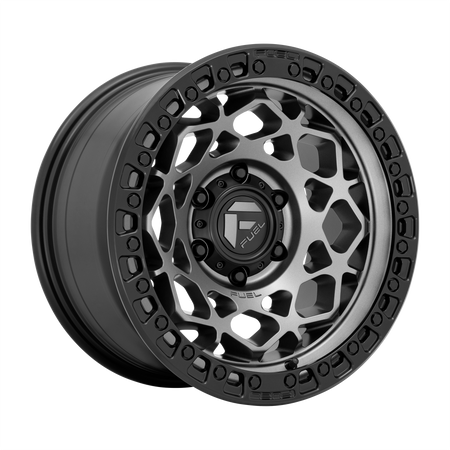 Fuel 1PC D784 UNIT – 17X9 – 5X127 – -12 mm – GUNMETAL W/ MATTE BLACK RING