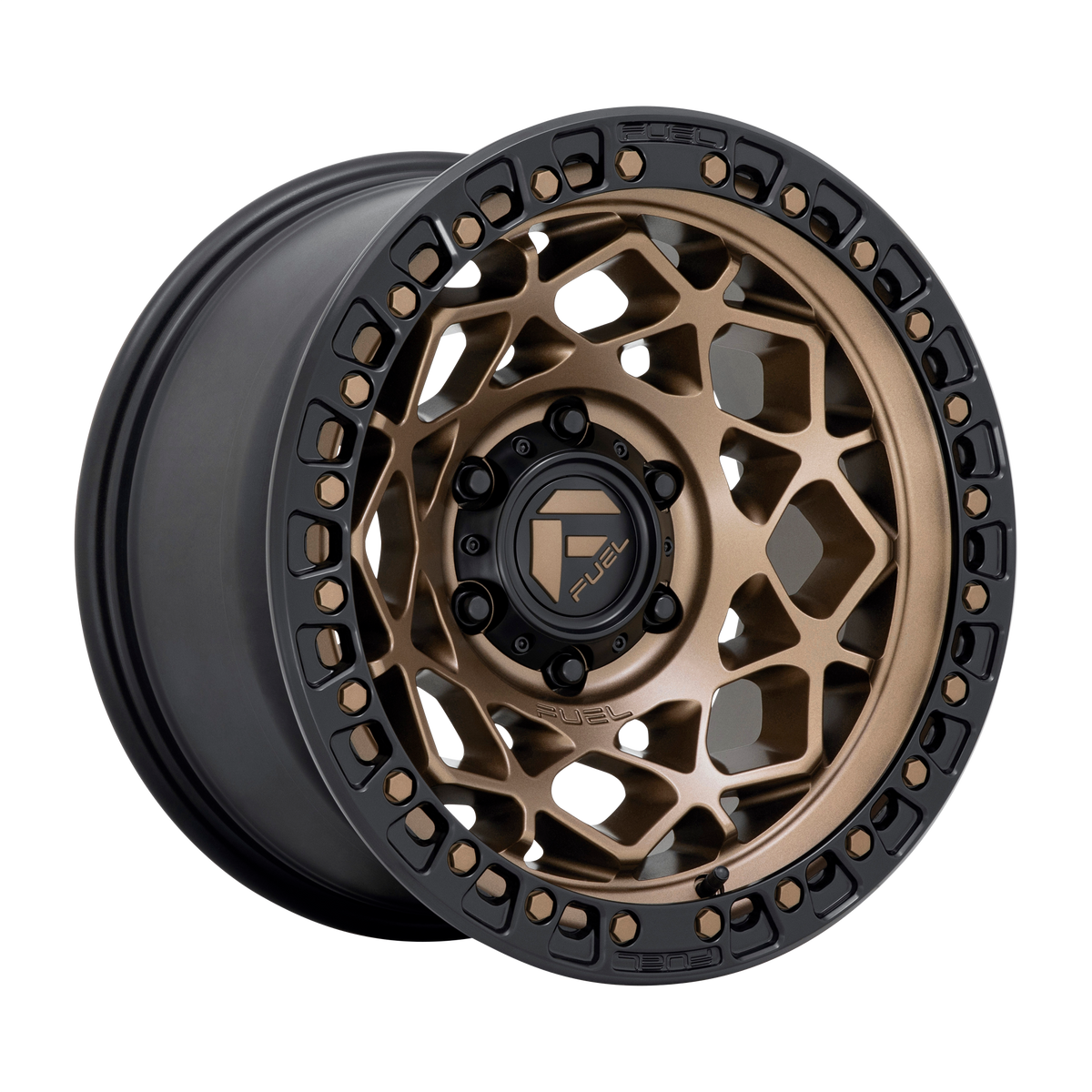 Fuel 1PC D785 UNIT – 17X9 – 6X139.7 – -12 mm – BRONZE W/ MATTE BLACK RING