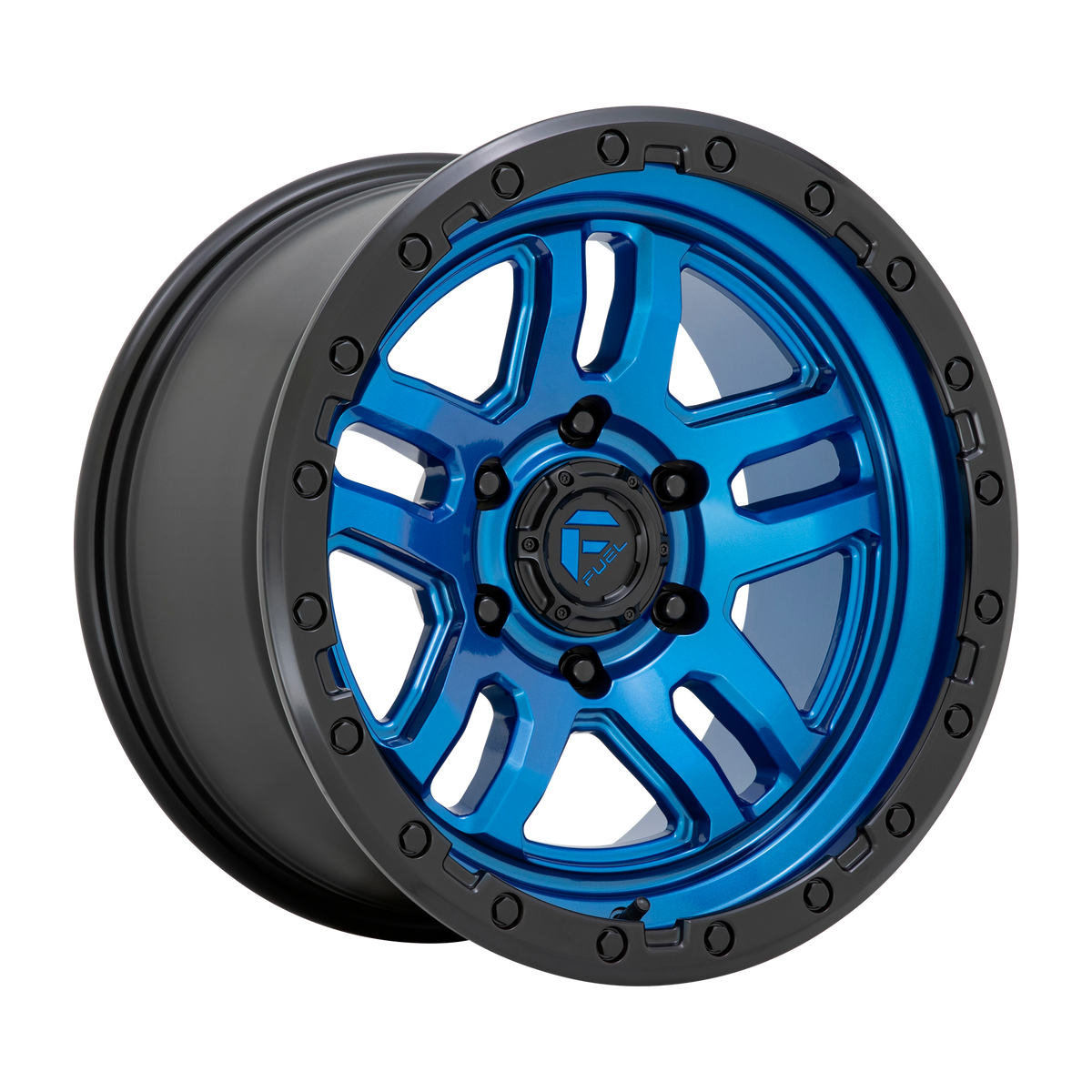 Fuel 1PC D790 AMMO – 20X10 – 5X127 – -18 mm – BLUE W/ BLACK LIP