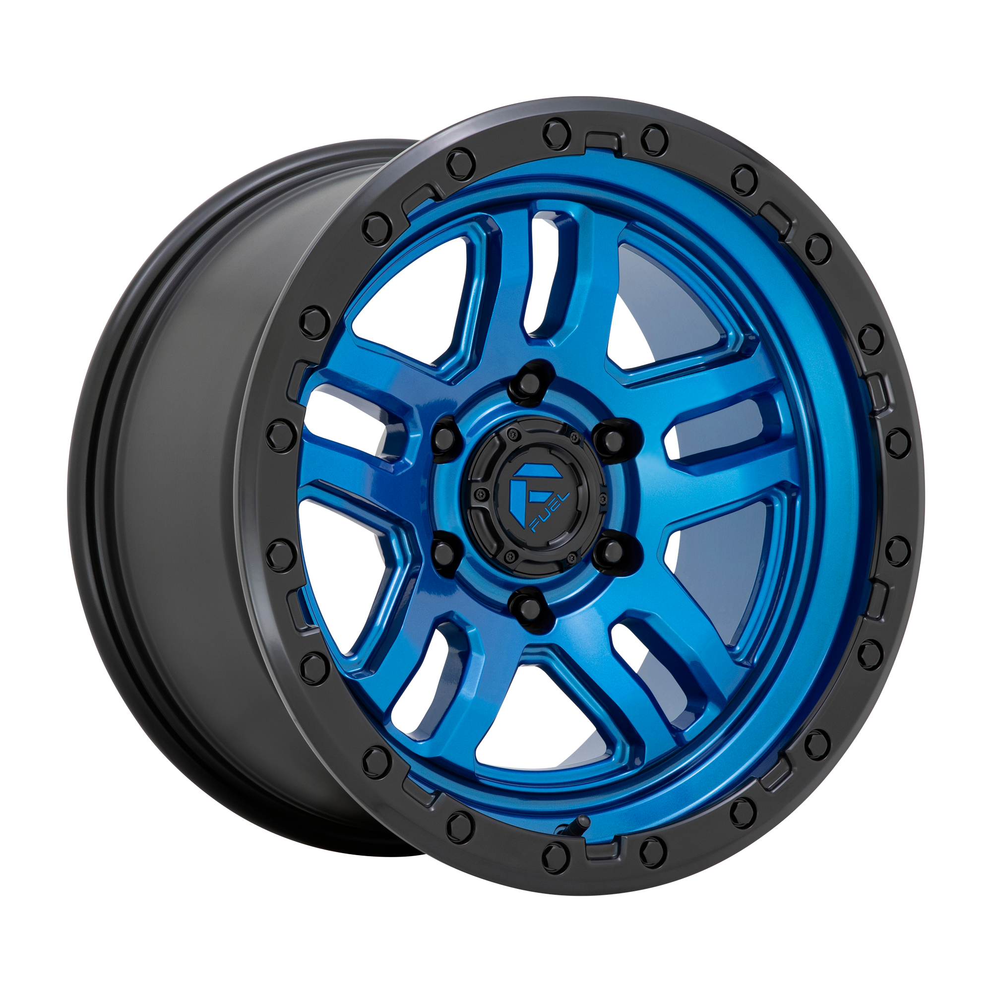Fuel 1PC D790 AMMO – 20X10 – 5X127 – -18 mm – BLUE W/ BLACK LIP