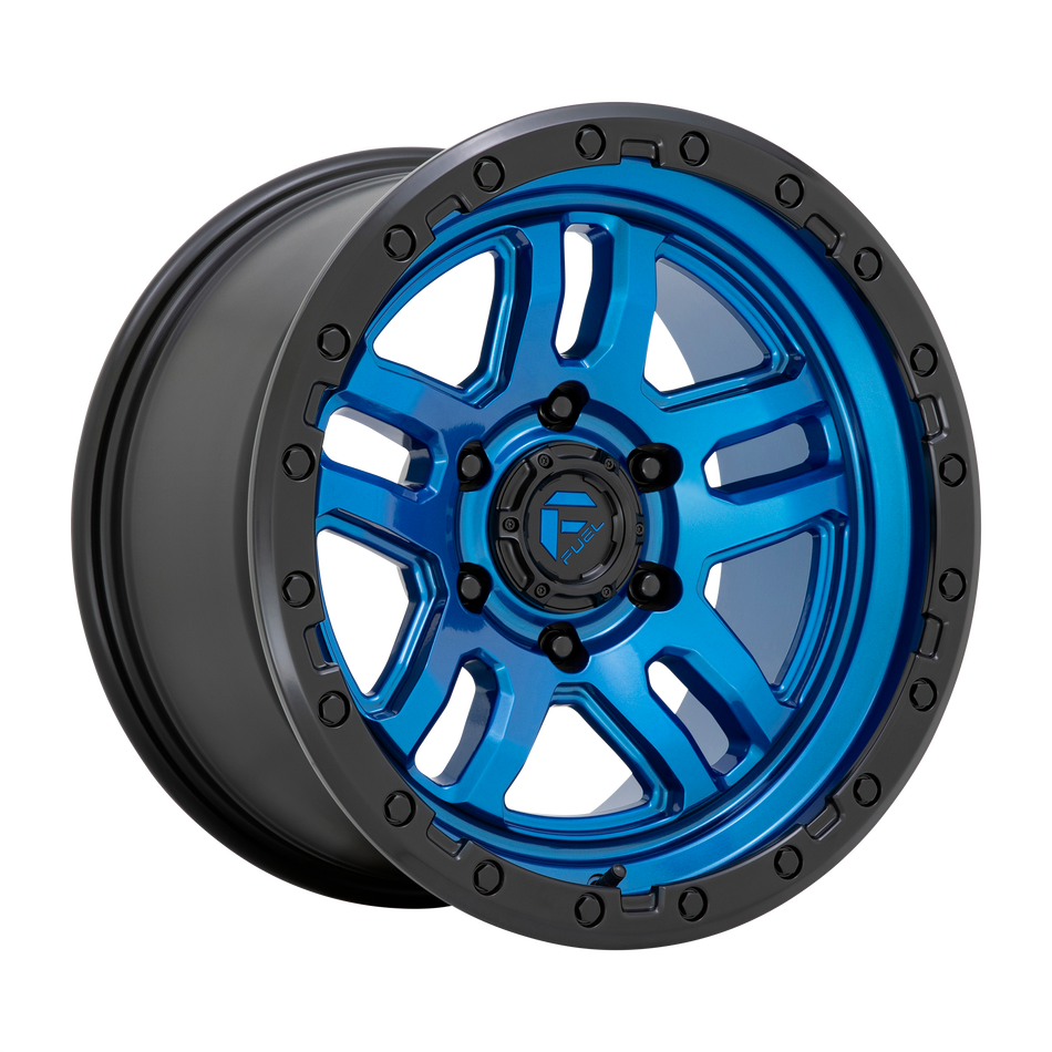 Fuel 1PC D790 AMMO – 20X10 – 5X127 – -18 mm – BLUE W/ BLACK LIP