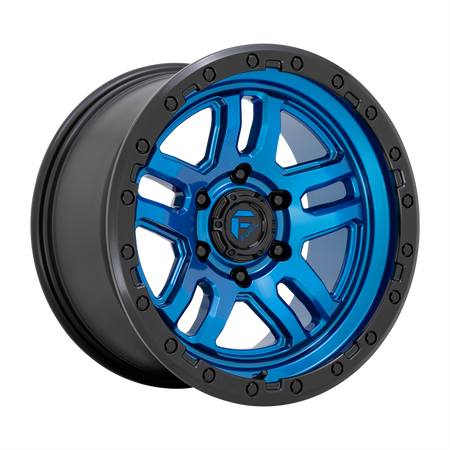 Fuel 1PC D790 AMMO – 20X10 – 6X135 – -18 mm – BLUE W/ BLACK LIP