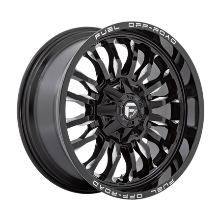 Fuel 1PC D795 ARC – 22X10 – 8X180 – -18 mm – GLOSS BLACK MILLED