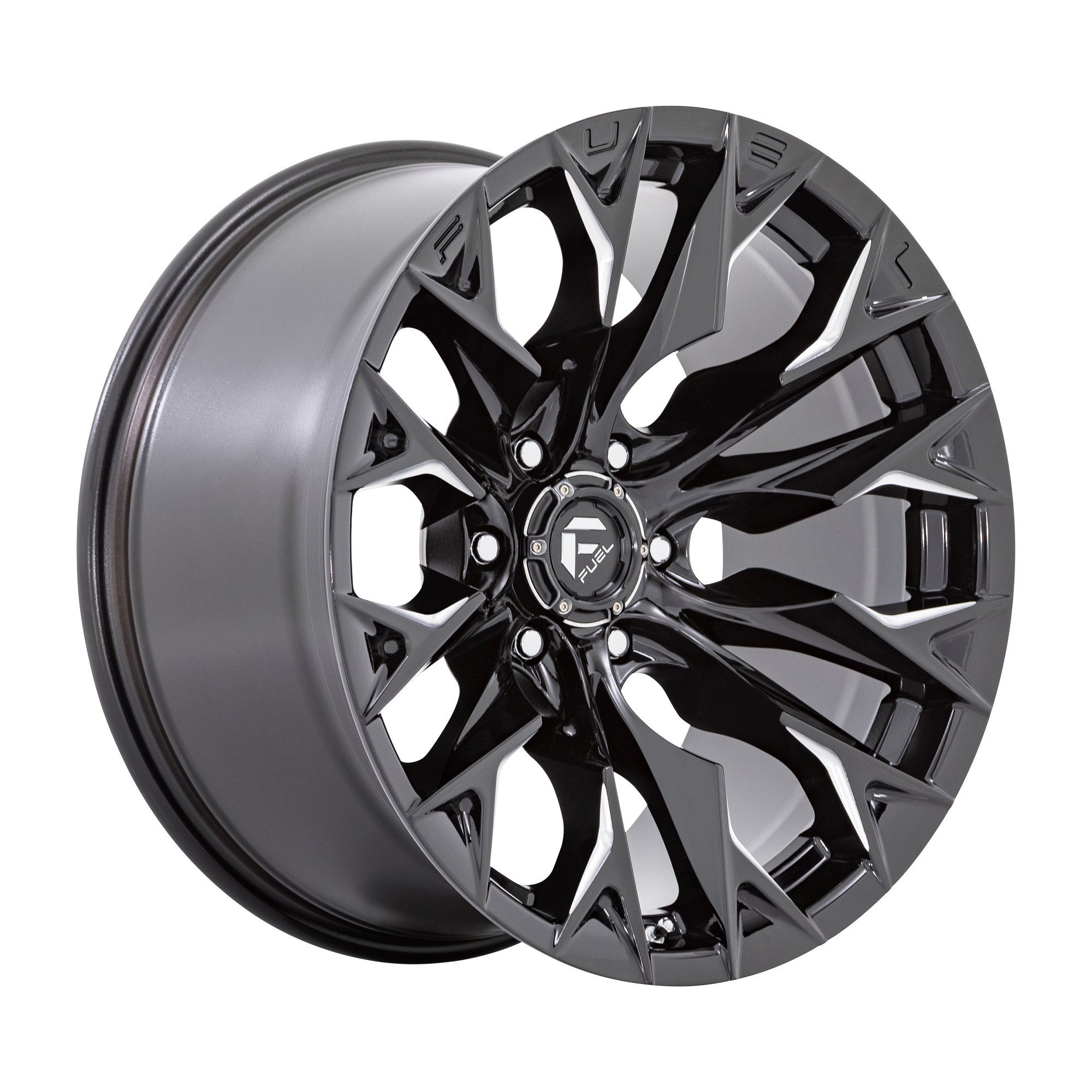Fuel 1PC D803 FLAME – 22X10 – 6X135 – -18 mm – GLOSS BLACK MILLED