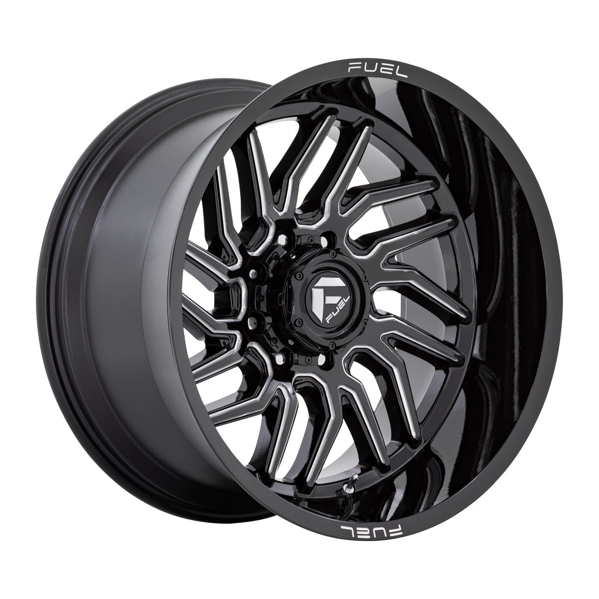 Fuel 1PC D807 HURRICANE – 20X9 – 6X135 – 20 mm – GLOSS BLACK MILLED