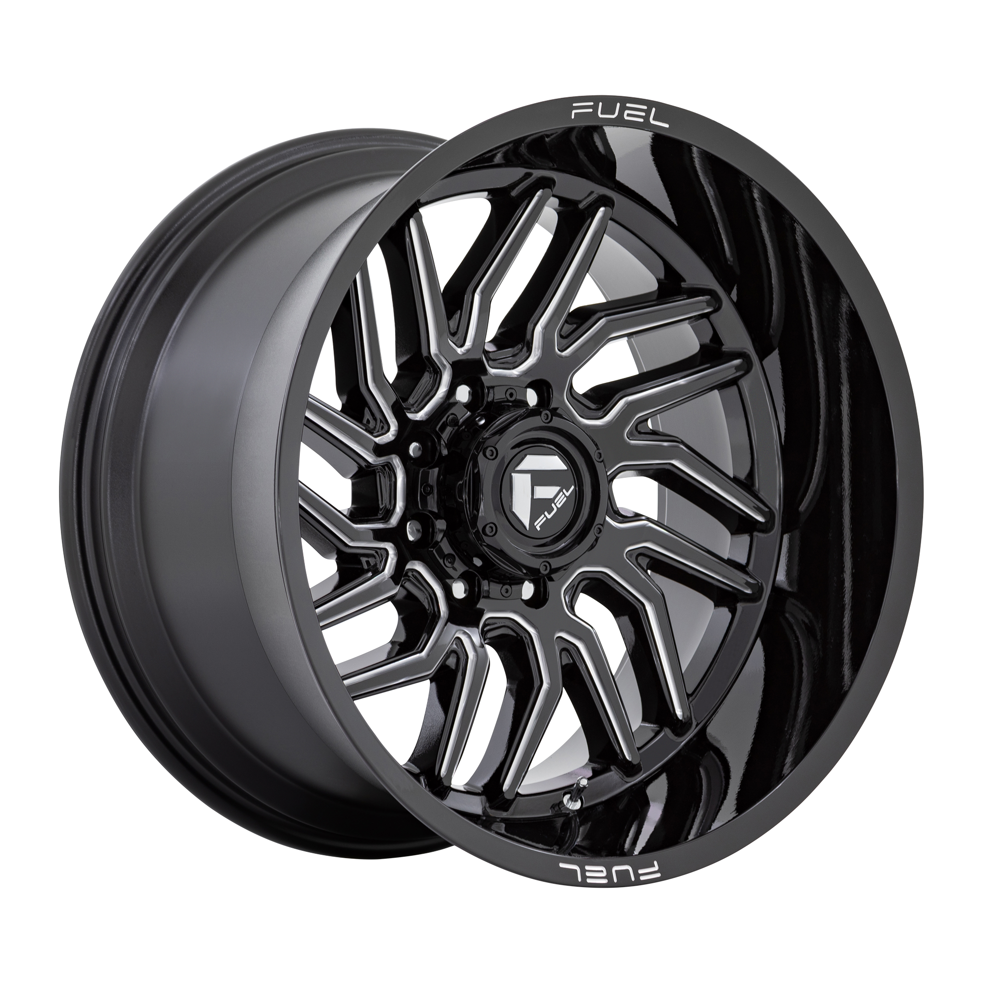 Fuel 1PC D807 HURRICANE – 20X9 – 6X139.7 – 1 mm – GLOSS BLACK MILLED