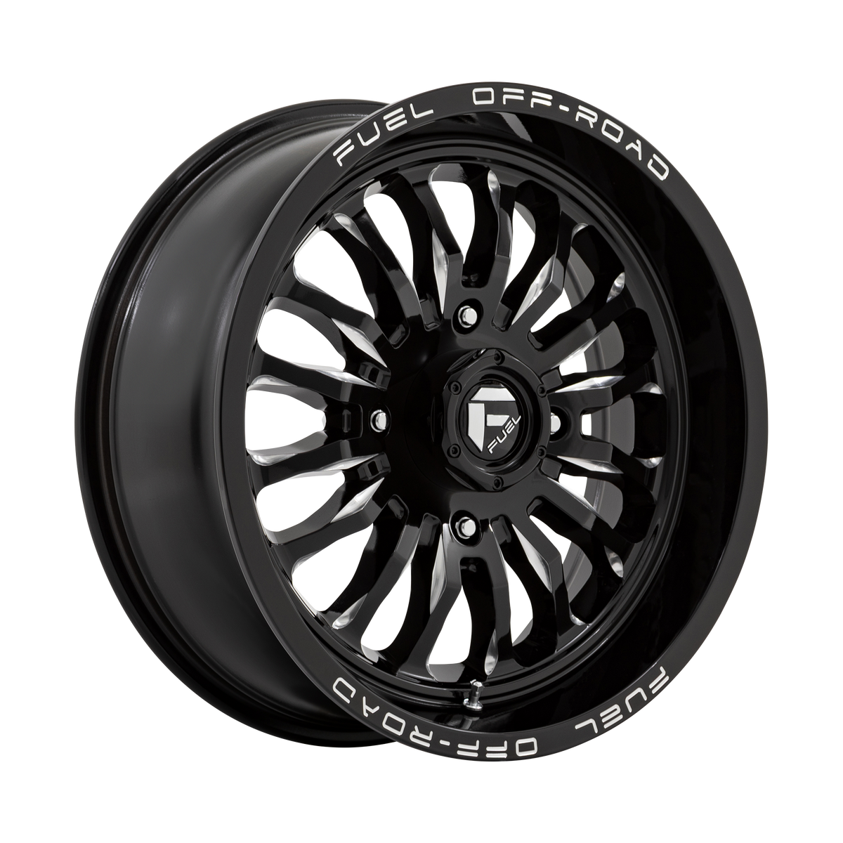 Fuel UTV D821 ARC UTV – 24X7 – 4X156 – 13 mm – GLOSS BLACK MILLED