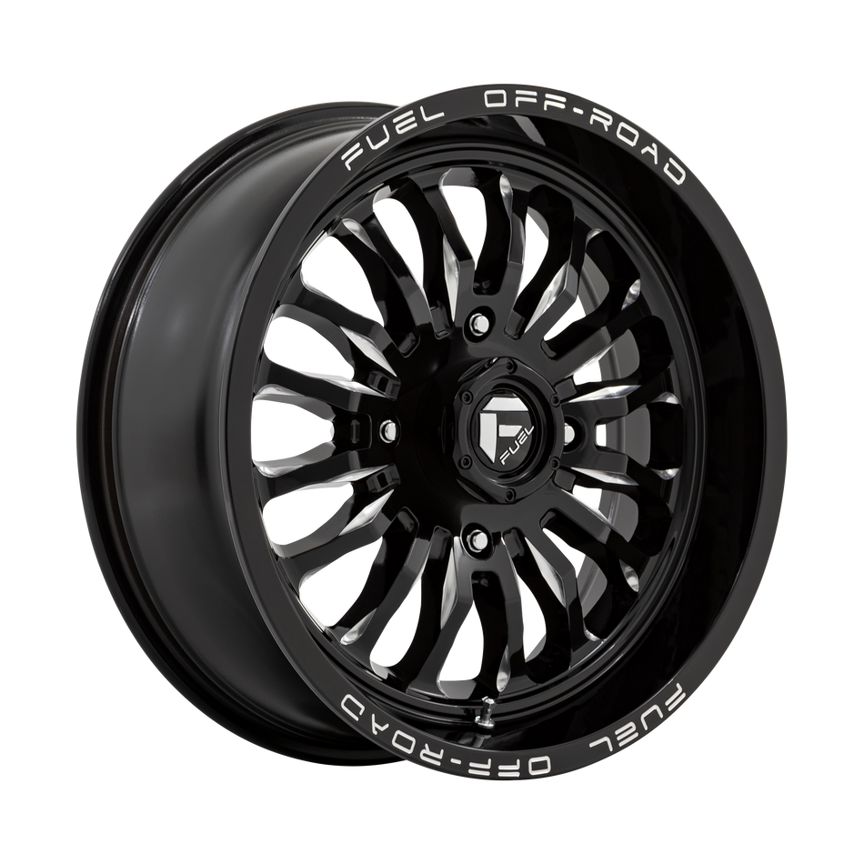 Fuel UTV D821 ARC UTV – 24X7 – 4X156 – 13 mm – GLOSS BLACK MILLED