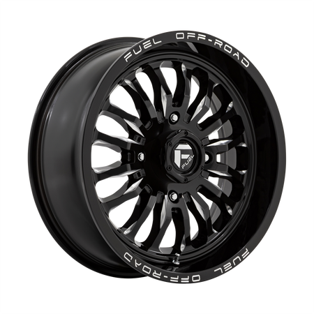 Fuel UTV D821 ARC UTV – 22X7 – 4X137 – 13 mm – GLOSS BLACK MILLED