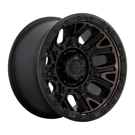 Fuel 1PC D824 TRACTION – 20X9 – 5X127 – 1 mm – MATTE BLACK W DOUBLE DARK TINT