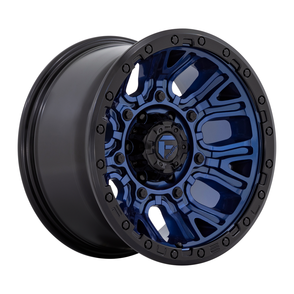 Fuel 1PC D827 TRACTION – 20X10 – 5X127 – -18 mm – DARK BLUE W/ BLACK RING