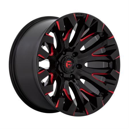 Fuel 1PC D829 QUAKE – 18X9 – 8X170 – 1 mm – GLOSS BLACK MILLED RED TINT