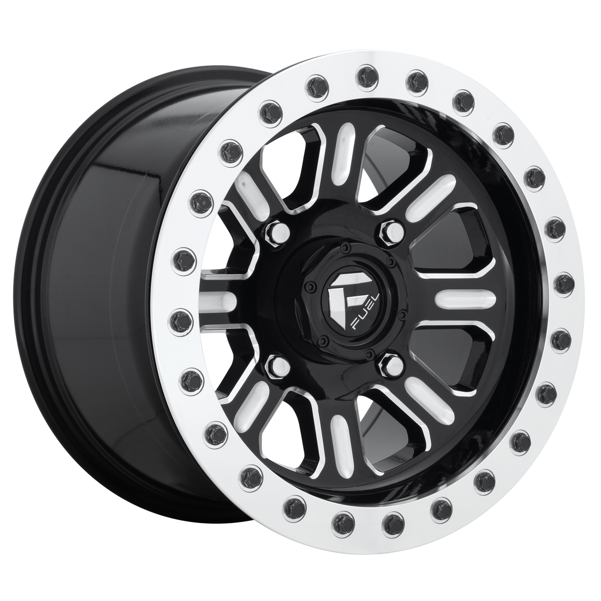 Fuel UTV D910 HARDLINE UTV BEADLOCK – 15X7 – 4X156 – 38 mm – GLOSS BLACK MILLED