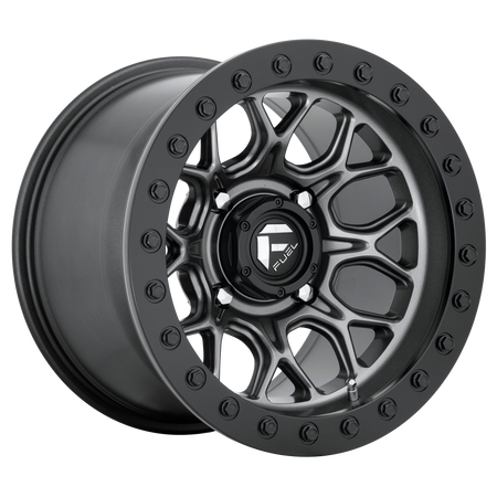 Fuel UTV D919 TECH UTV BEADLOCK – 15X10 – 4X137 – 0 mm – MATTE GUNMETAL BLACK BEAD RING