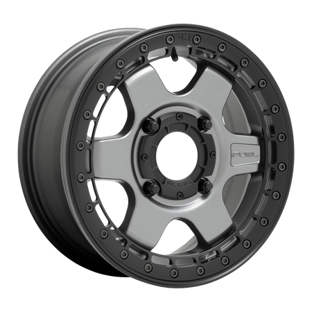 Fuel UTV D923 BLOCK UTV BEADLOCK – 15X6 – 4X137 – 38 mm – MATTE GUN METAL W/ BLACK RING