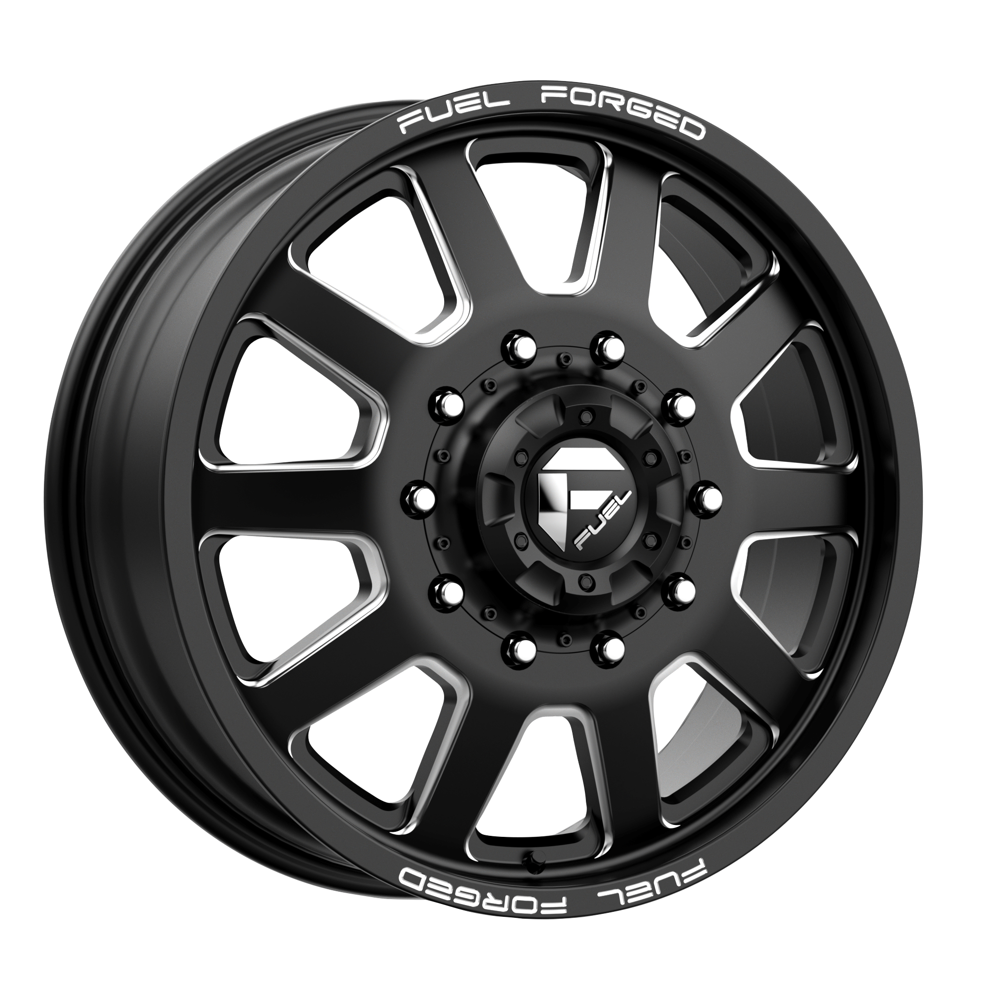 Fuel Mono FF09 – 24X8.25 – 8X165.1 – -240 mm – MATTE BLACK MILLED