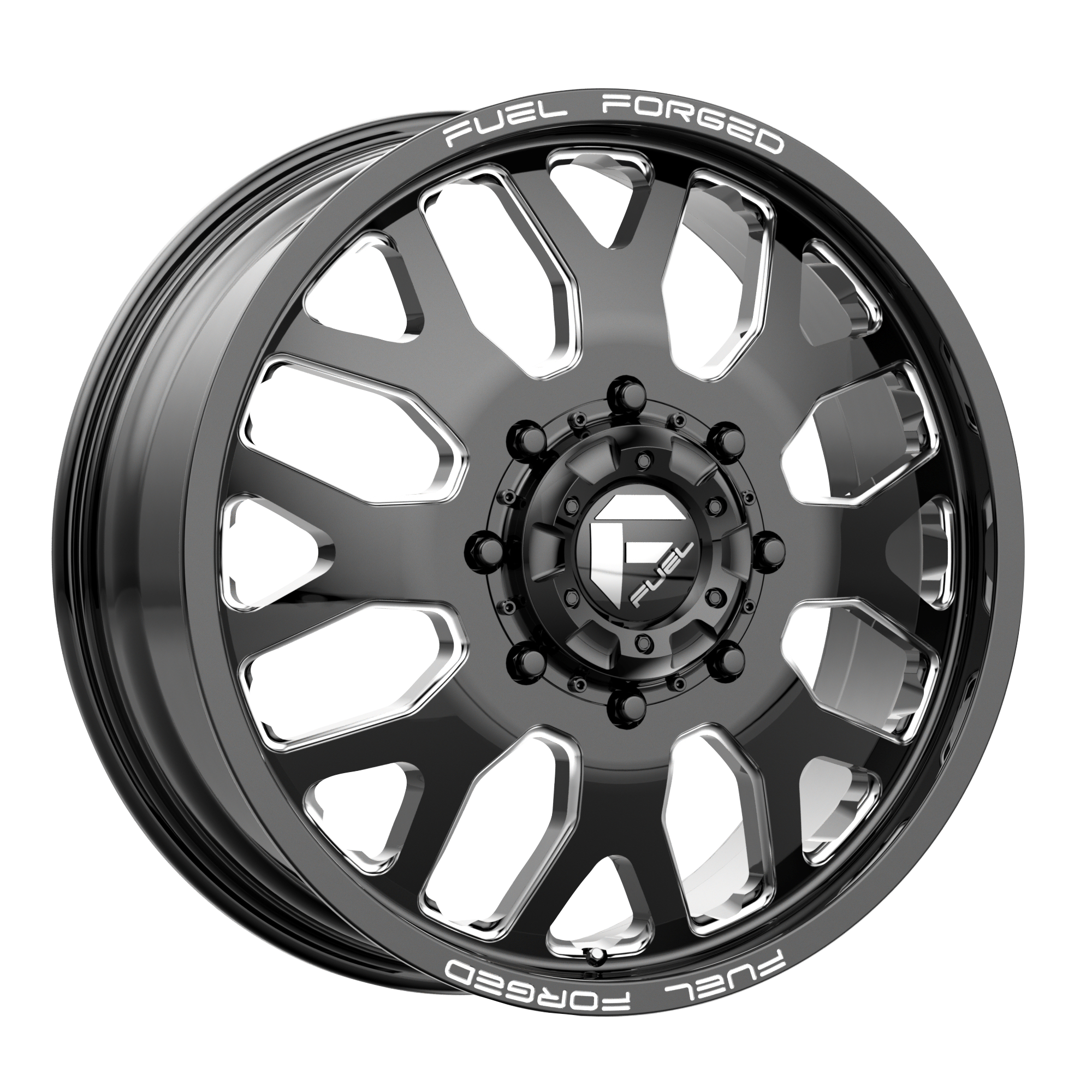 Fuel Mono FF19 – 24X8.25 – 8X210 – -246 mm – GLOSS BLACK MILLED