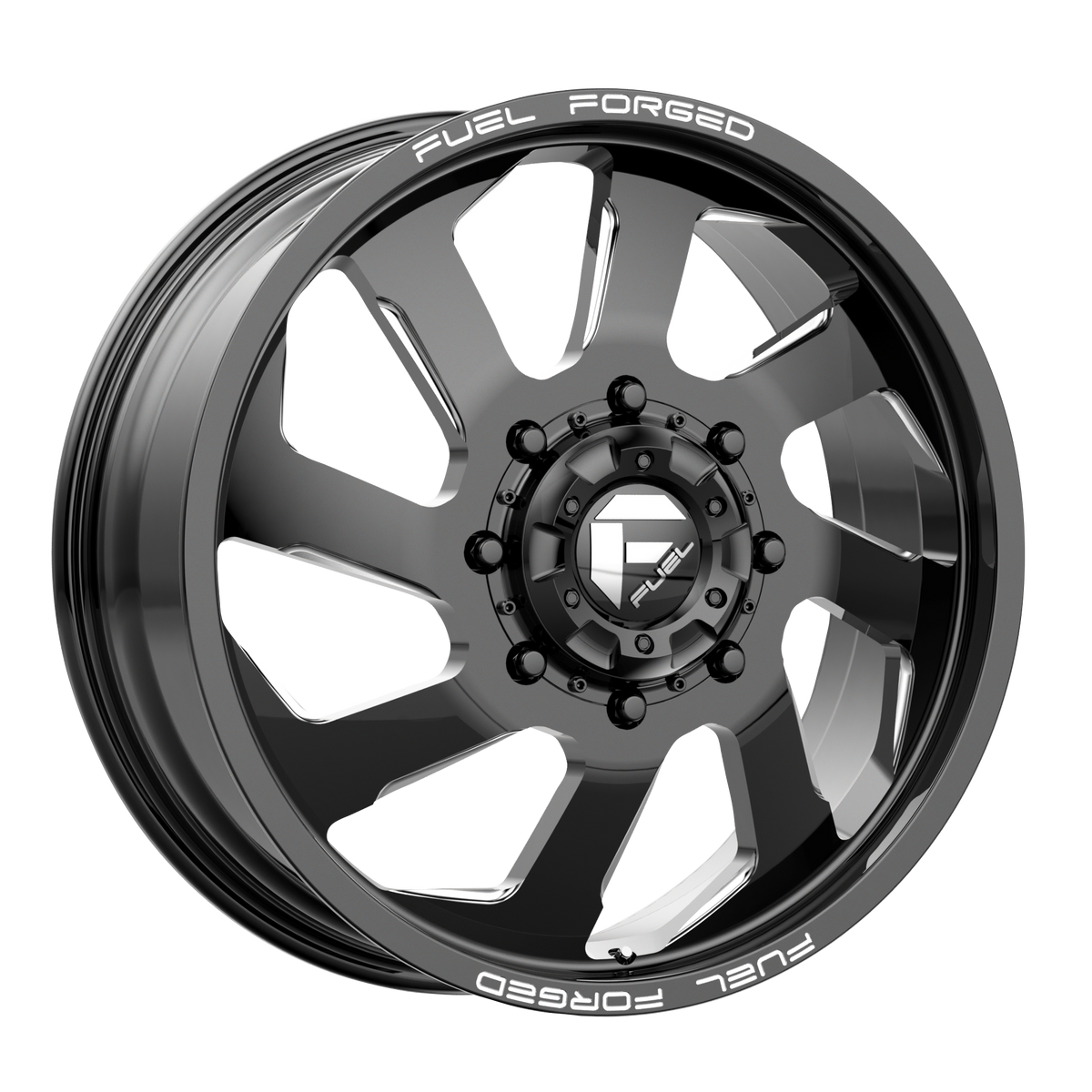 Fuel 1PC DD39 FF39D – 22X8.25 – 8X200 – 105 mm – GLOSS BLACK MILLED