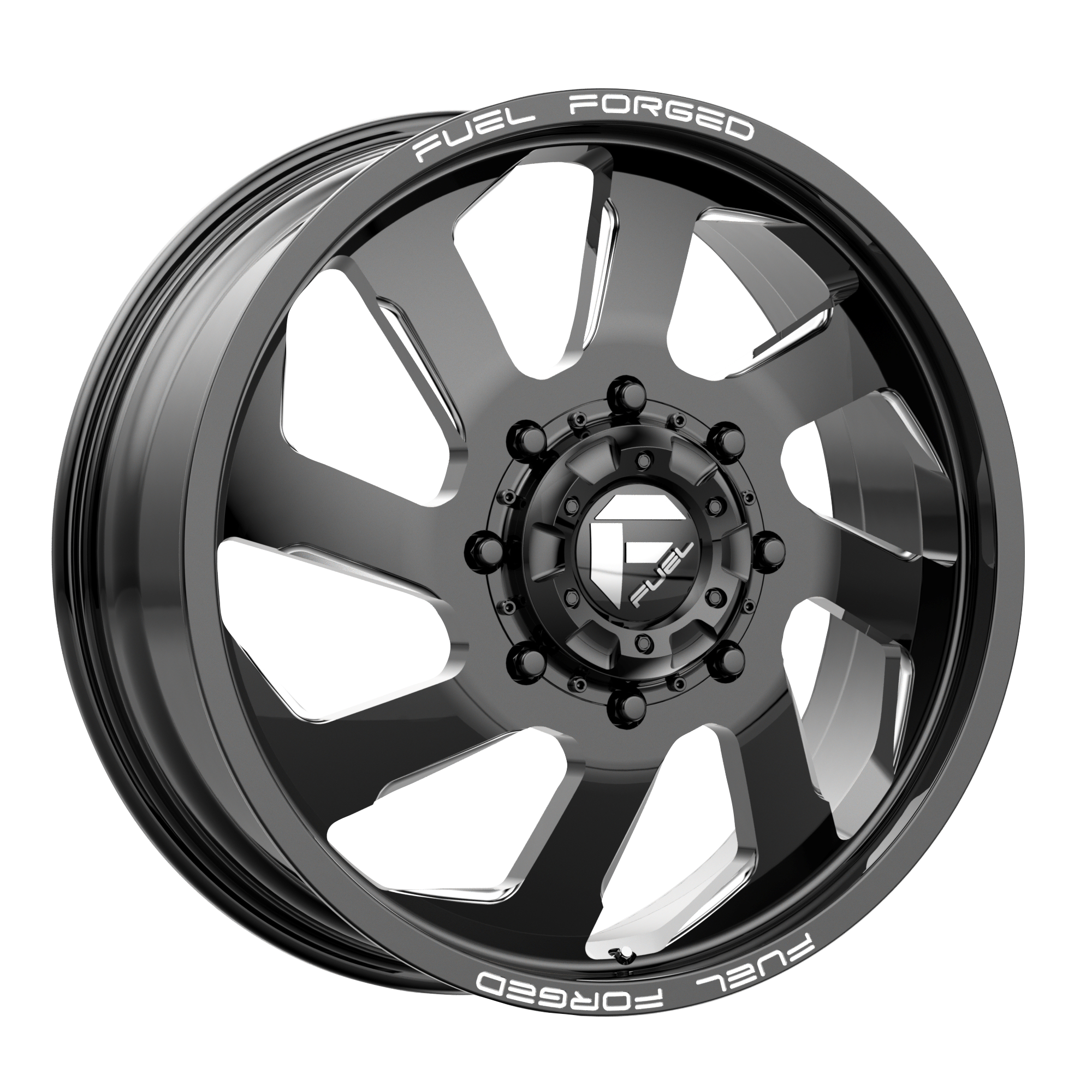 Fuel 1PC DD39 FF39D – 22X8.25 – 8X200 – 105 mm – GLOSS BLACK MILLED