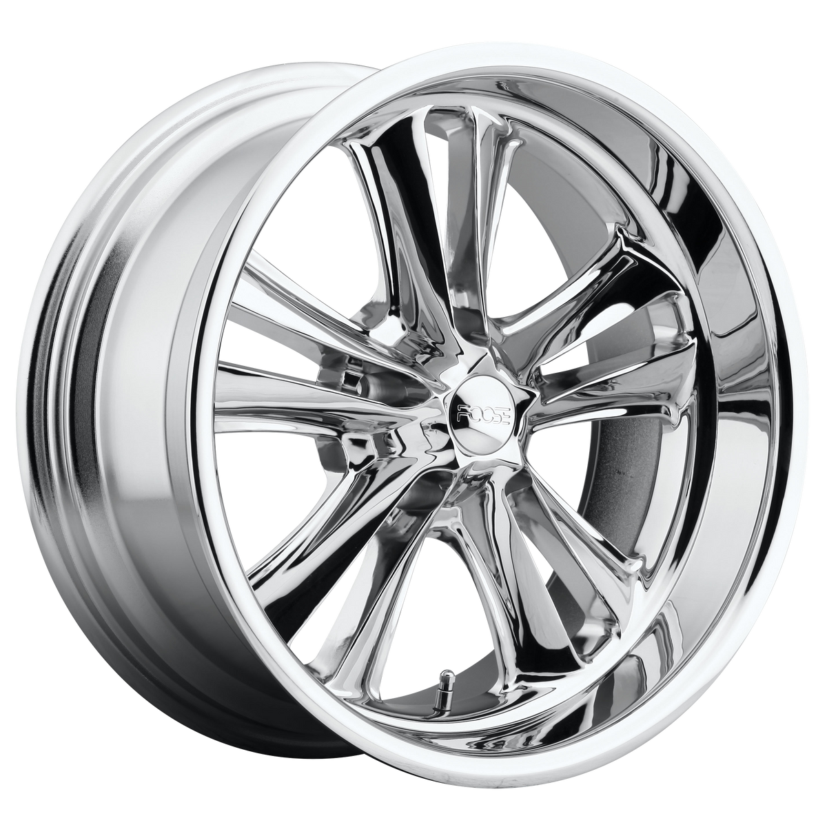 Foose 1PC F097 KNUCKLE – 17X8 – 5X120.65 – 1 mm – CHROME PLATED