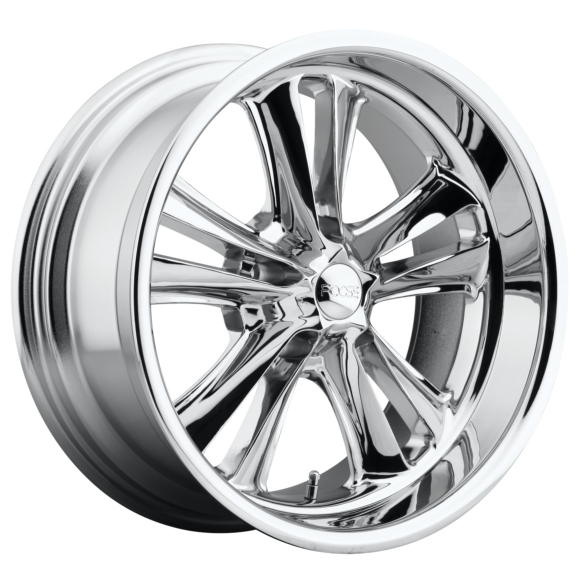 Foose 1PC F097 KNUCKLE – 17X7 – 5X120.65 – 1 mm – CHROME PLATED