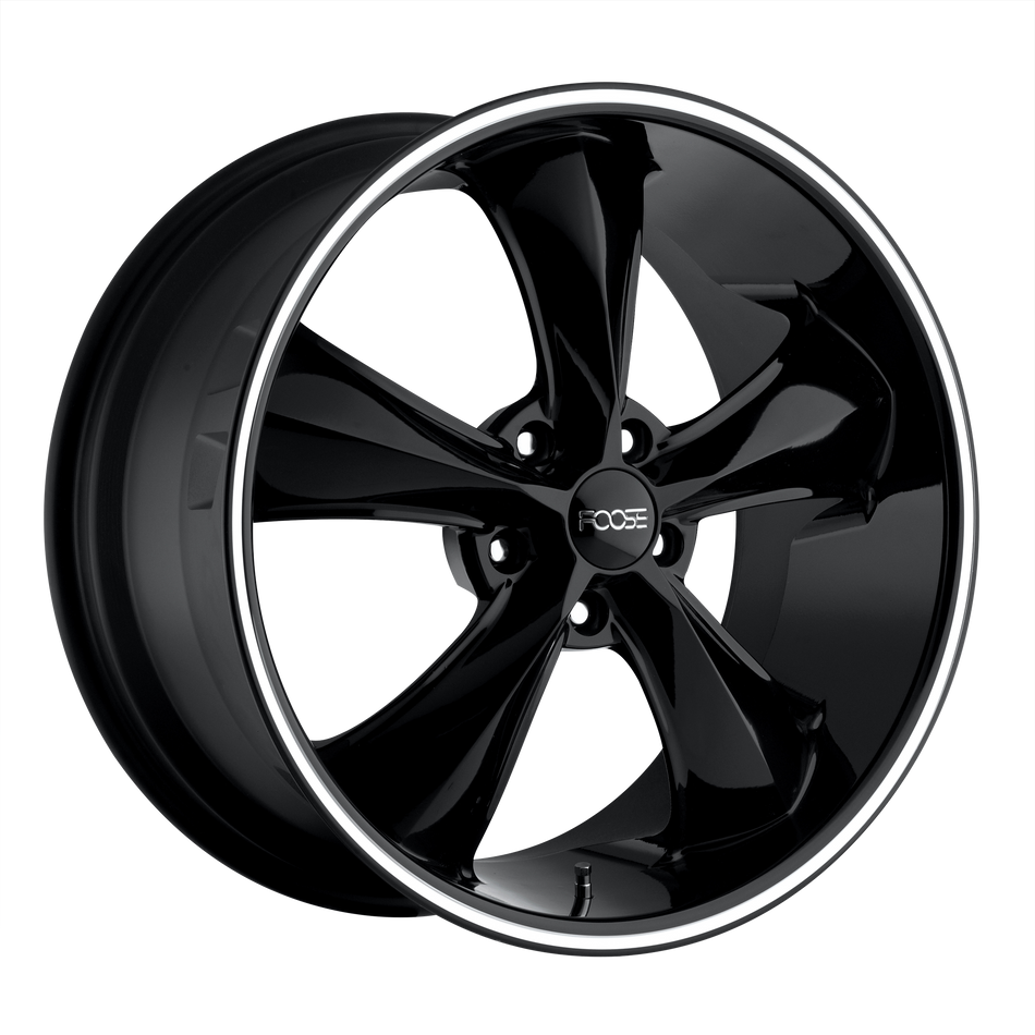 Foose 1PC F104 LEGEND – 18X8.5 – 5X120 – 34 mm – GLOSS BLACK MILLED