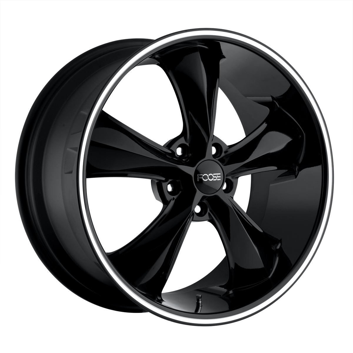 Foose 1PC F104 LEGEND – 20X10 – 5X120.65 – 0 mm – GLOSS BLACK MILLED