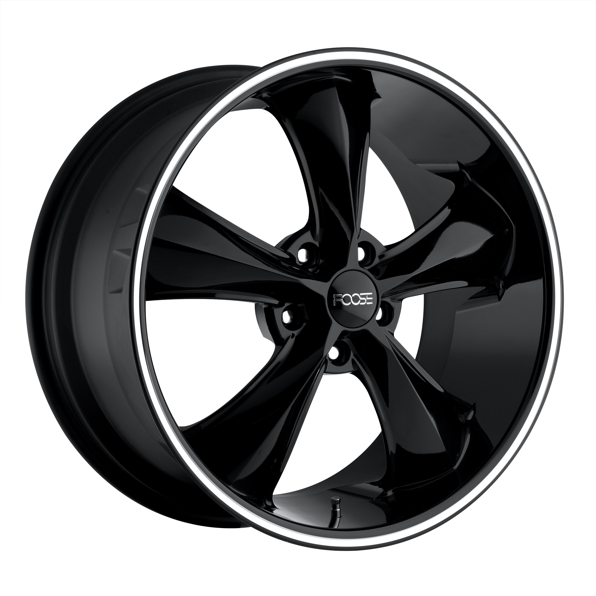 Foose 1PC F104 LEGEND – 20X10 – 5X120.65 – 0 mm – GLOSS BLACK MILLED