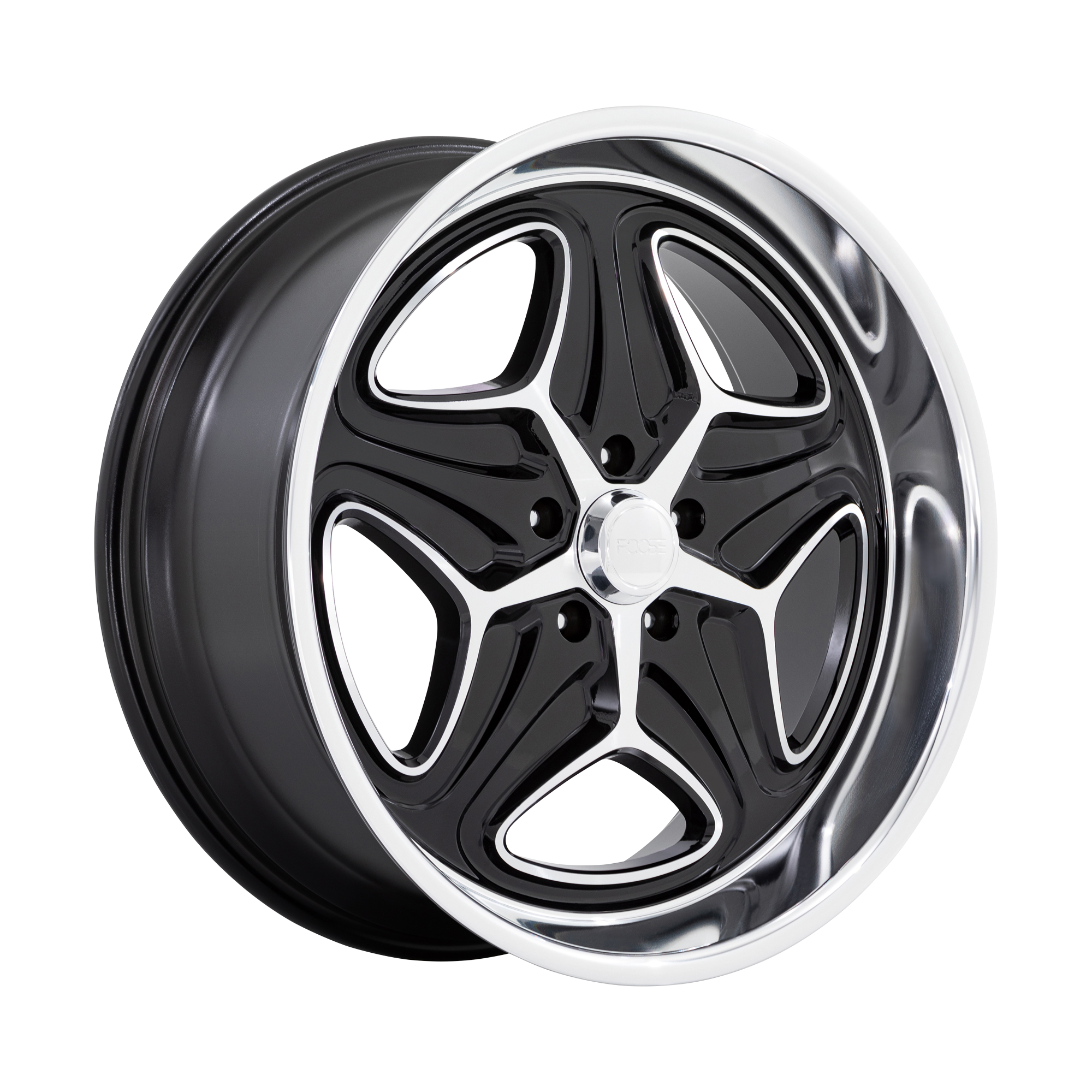 Foose 1PC F171 MERLOT – 22X10.5 – 5X120.65 – 6 mm – GLOSS BLACK MACHINED