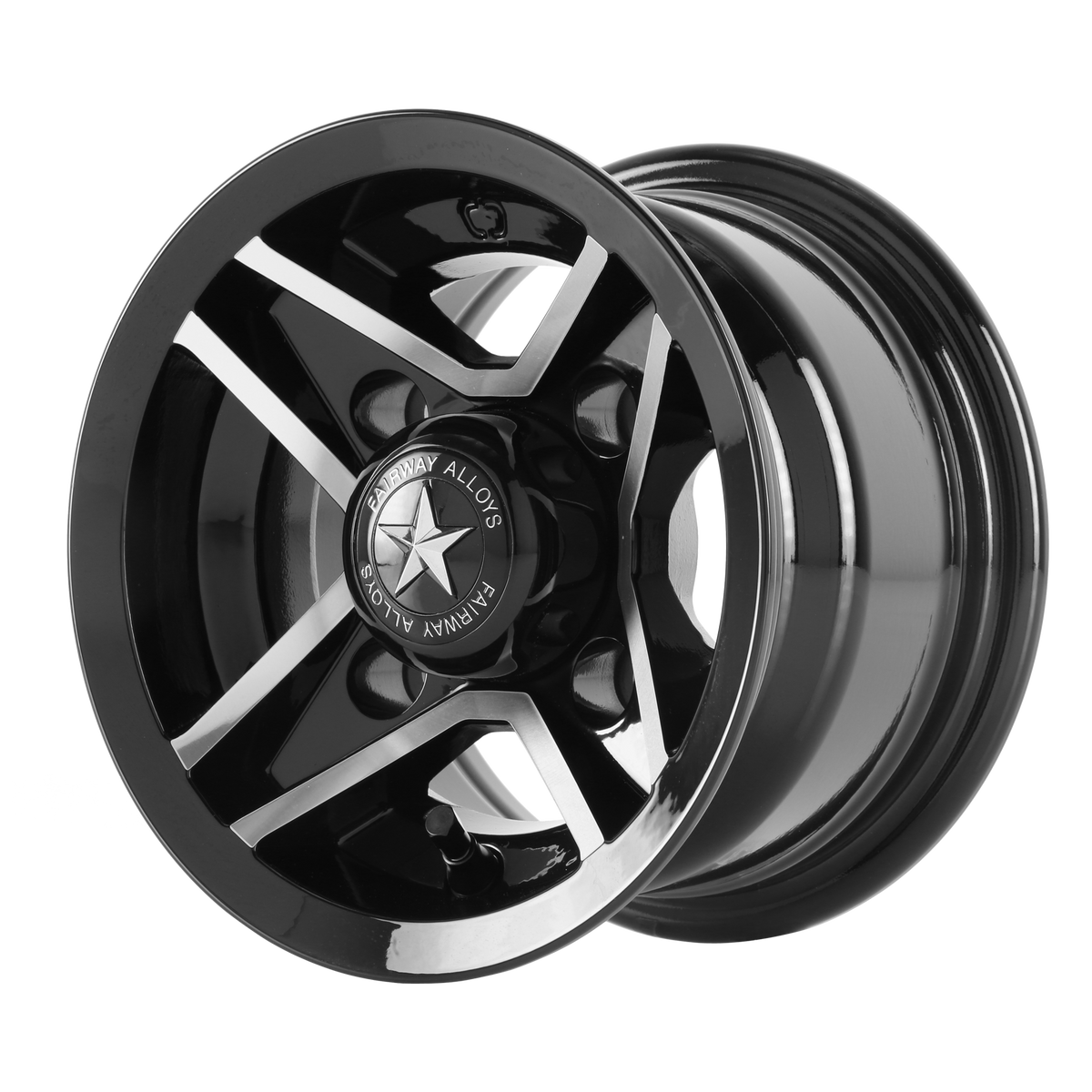 Fairway Alloys FA127 DIVOT UTV – 8X7 – 4X101.6 – 0 mm – GLOSS BLACK MACHINED