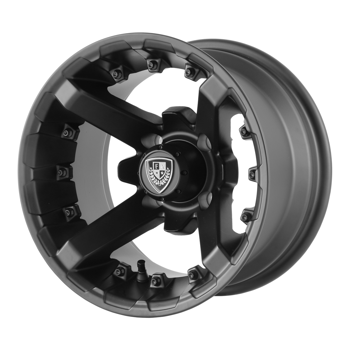 Fairway Alloys FA138 BATTLE UTV – 12X7 – 4X101.6 – -47 mm – MATTE BLACK