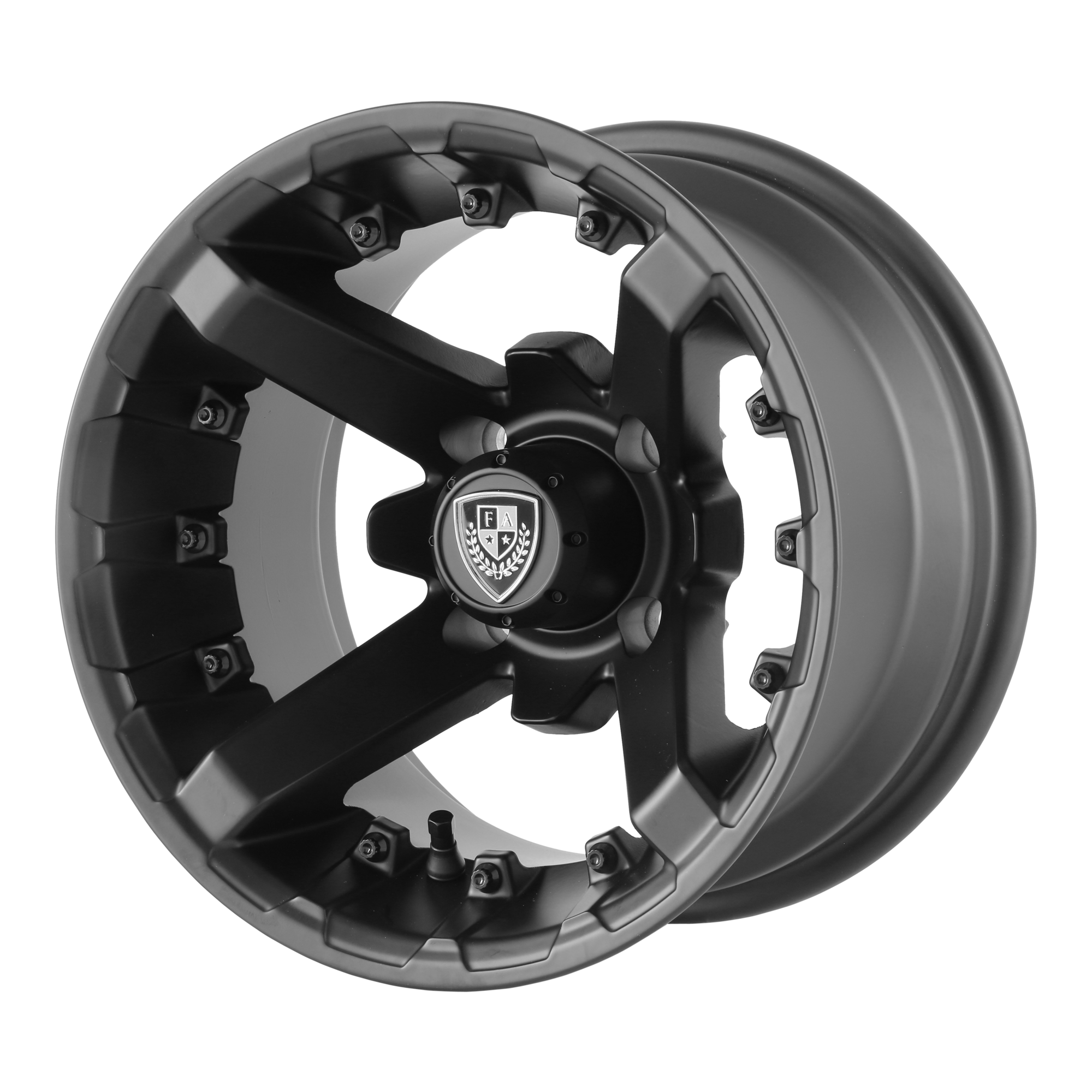 Fairway Alloys FA138 BATTLE UTV – 12X7 – 4X101.6 – -47 mm – MATTE BLACK