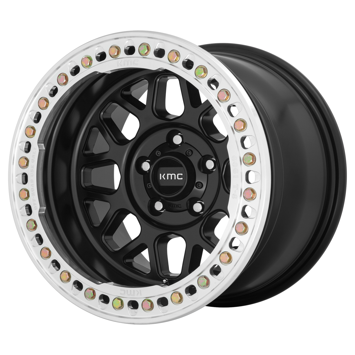 KMC KM235 GRENADE CRAWL BEADLOCK – 18X9 – BLANK – 10 mm – SATIN BLACK