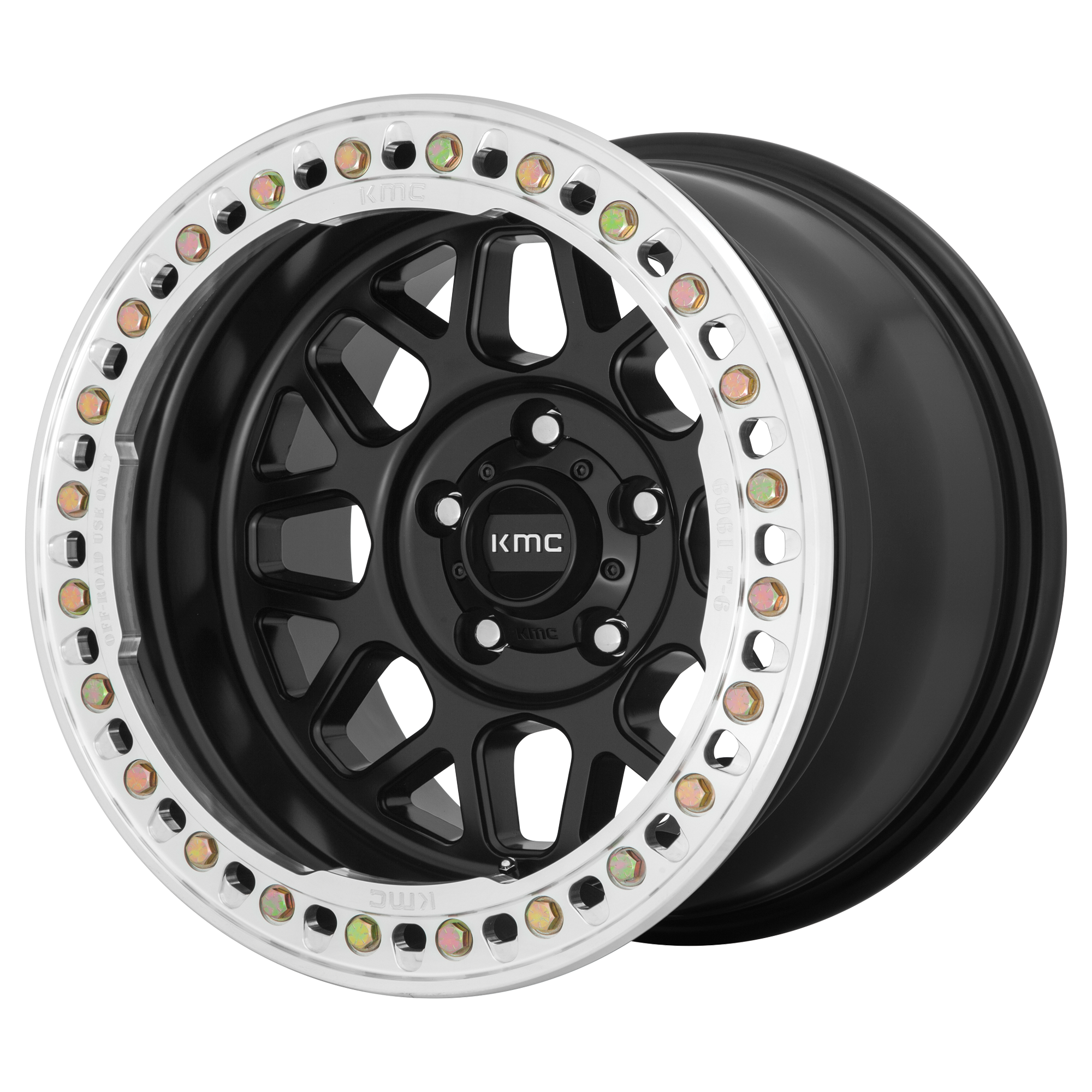 KMC KM235 GRENADE CRAWL BEADLOCK – 18X9 – BLANK – 10 mm – SATIN BLACK
