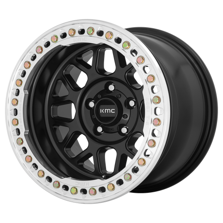 KMC KM235 GRENADE CRAWL BEADLOCK – 17X8.5 – BLANK – 0 mm – SATIN BLACK