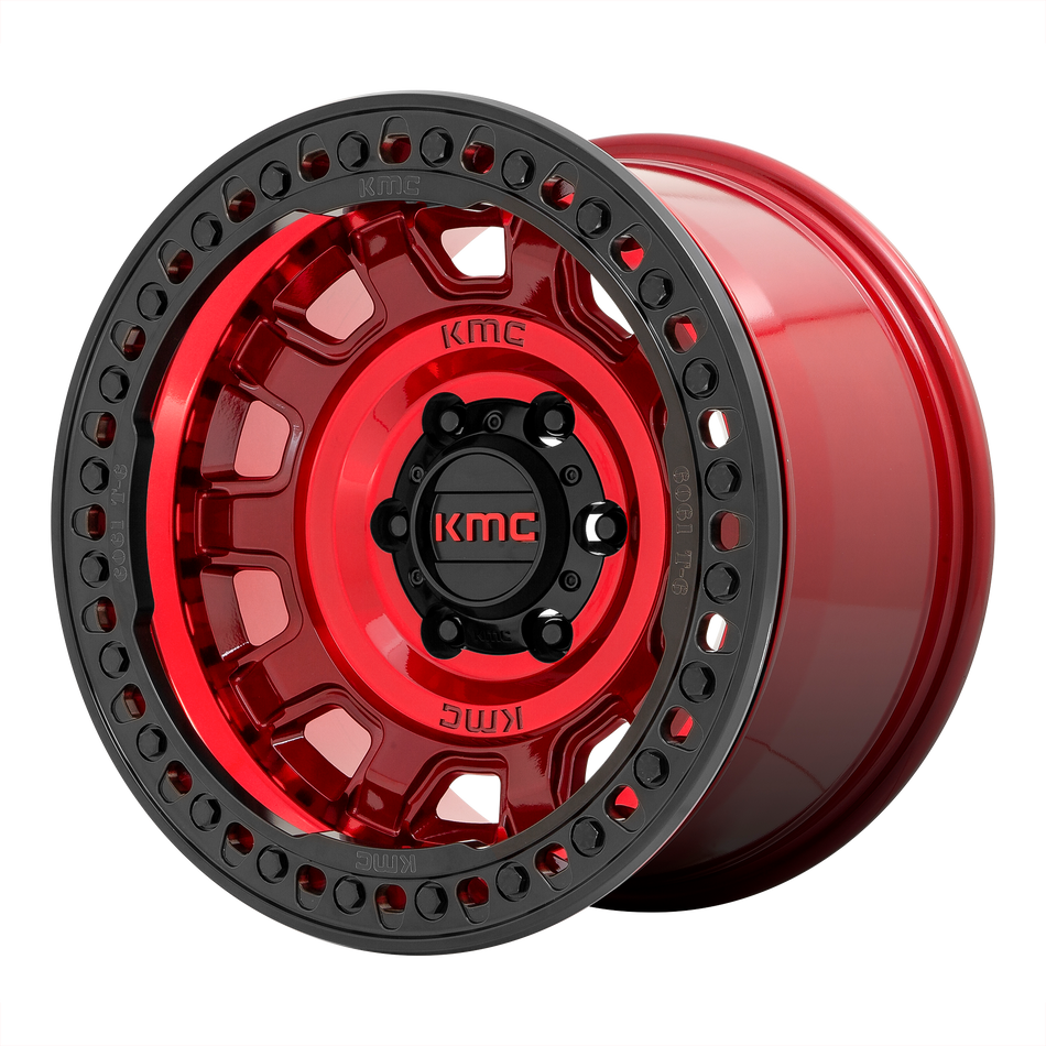KMC KM236 TANK BEADLOCK – 17X9 – 5X127 – -15 mm – CANDY RED