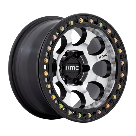 KMC KM237 RIOT BEADLOCK – 17X9 – 5X127 – -38 mm – MACH SATIN BLACK WINDOW & RING