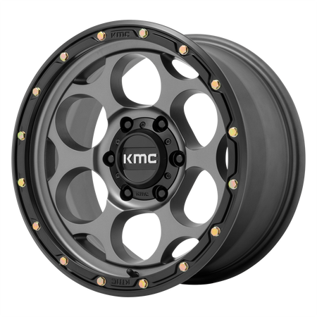 KMC KM541 DIRTY HARRY – 17X8.5 – 8X170 – 0 mm – SATIN GRAY W/ BLACK LIP