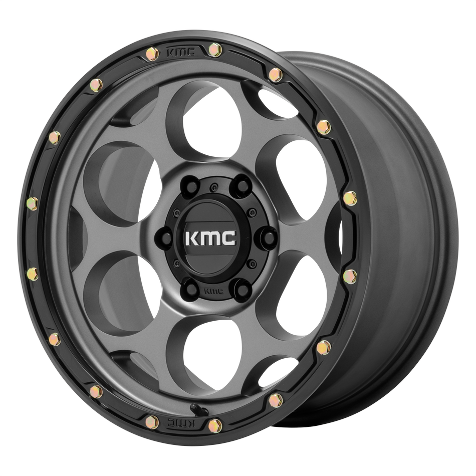 KMC KM541 DIRTY HARRY – 17X8.5 – 8X170 – 0 mm – SATIN GRAY W/ BLACK LIP