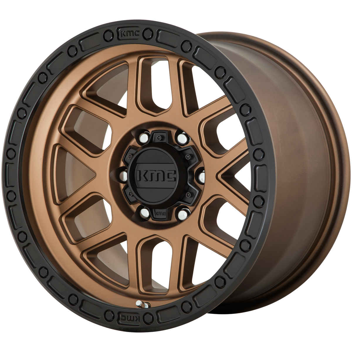 KMC KM544 MESA – 17X9 – 8X165.1 – 18 mm – MATTE BRONZE W/ BLACK LIP