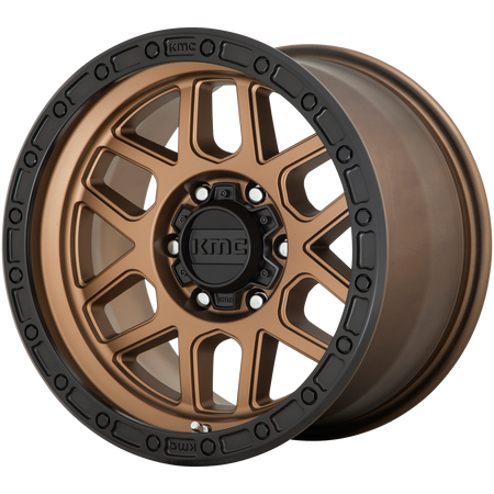 KMC KM544 MESA – 17X9 – 8X165.1 – 18 mm – MATTE BRONZE W/ BLACK LIP
