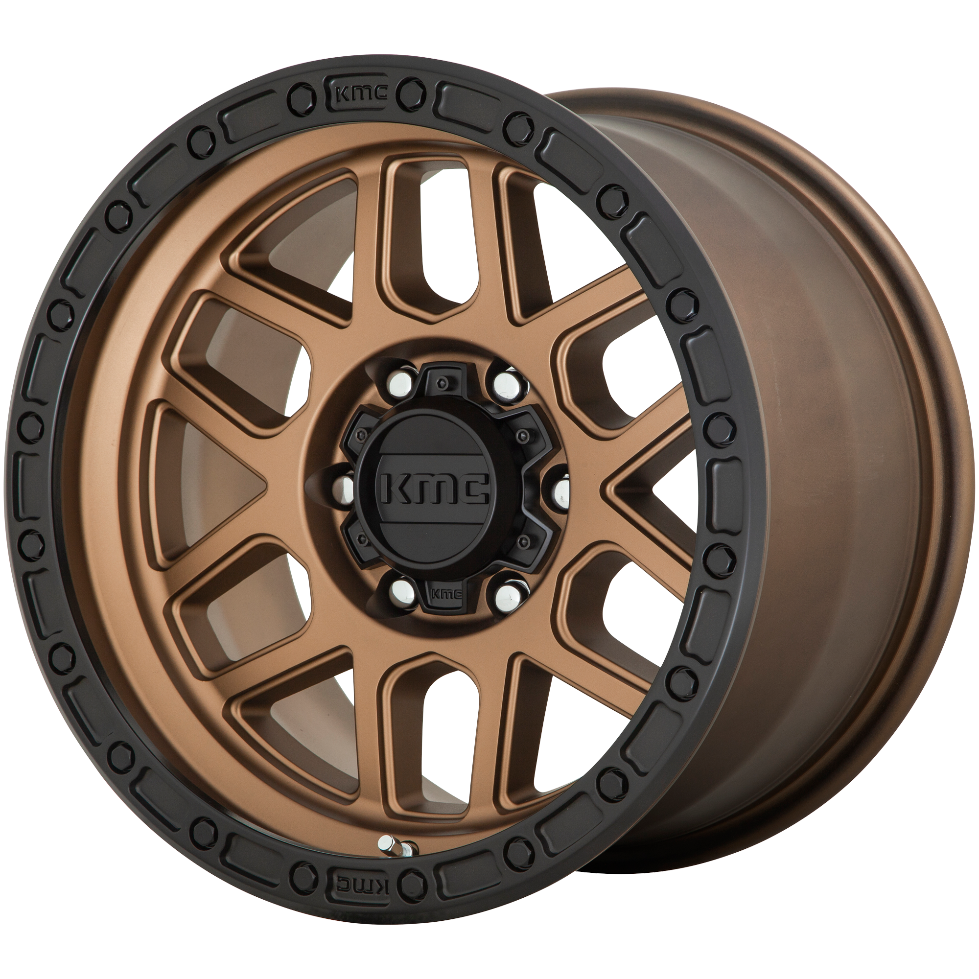 KMC KM544 MESA – 17X9 – 6X114.3 – 18 mm – MATTE BRONZE W/ BLACK LIP