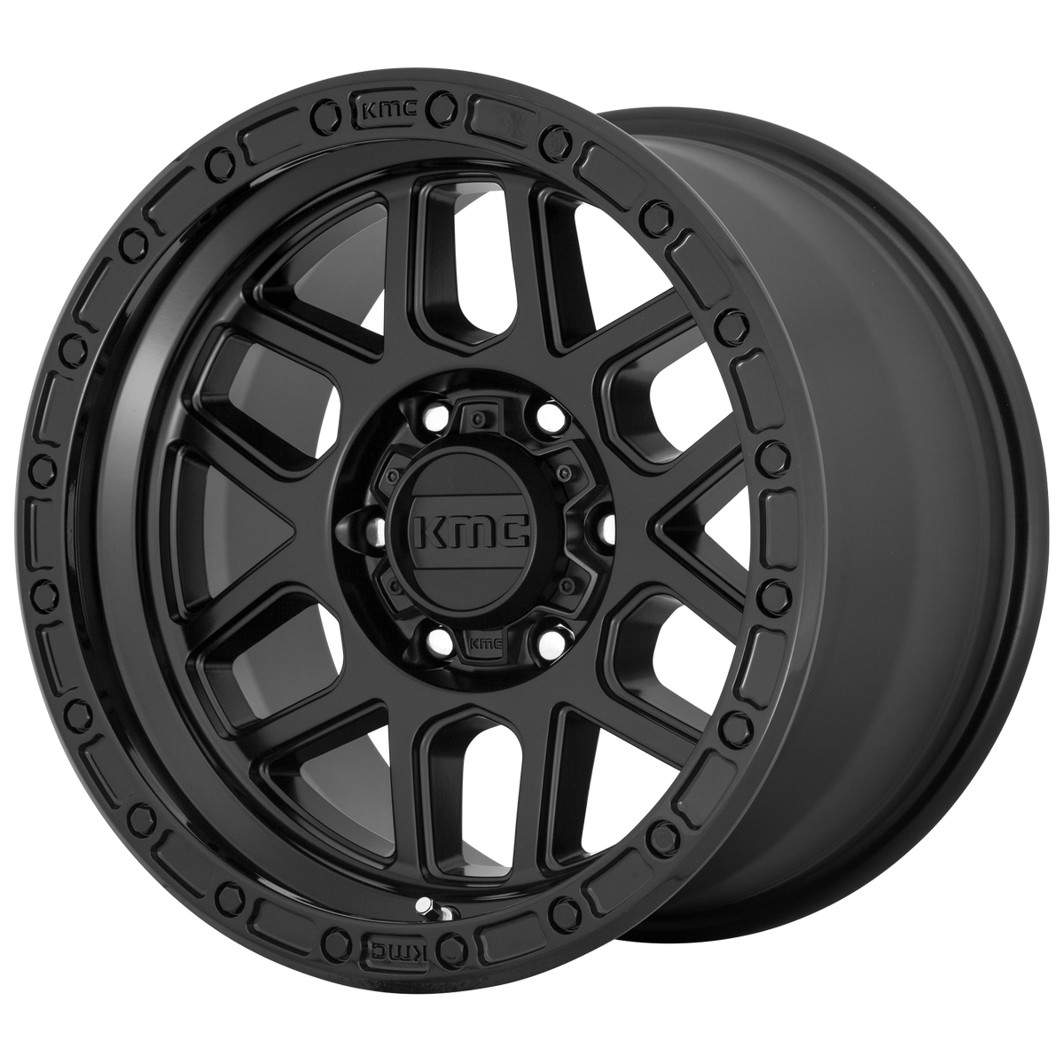 KMC KM544 MESA – 20X9 – 6X135 – 18 mm – SATIN BLACK W/ GLOSS BLACK LIP
